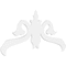 Ekena Millwork Pitch Florence Architectural Grade PVC Gable Pediment, 72"W x 36"H x 1"P (12/12) GPP072X036X100FLO - alternate 1